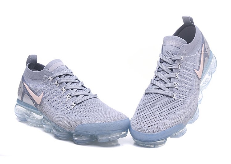 נעלי נייק-Nike Air Vapor Max Flyknit 2.0W Gray PINK – תמונה 2