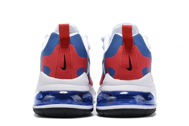 Nike Air Max 270 React White Blue Red – תמונה 5