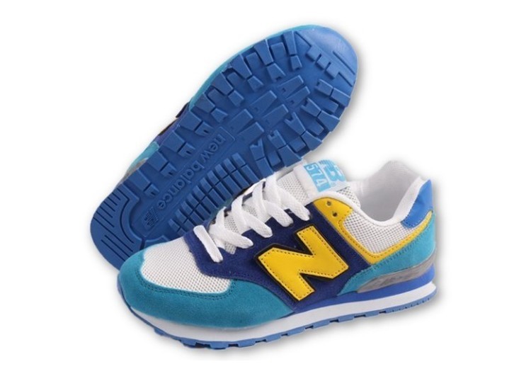 נעלי ניו באלאנס-New Balance 574 BLUE NAVY-BLUE WHITE – תמונה 2