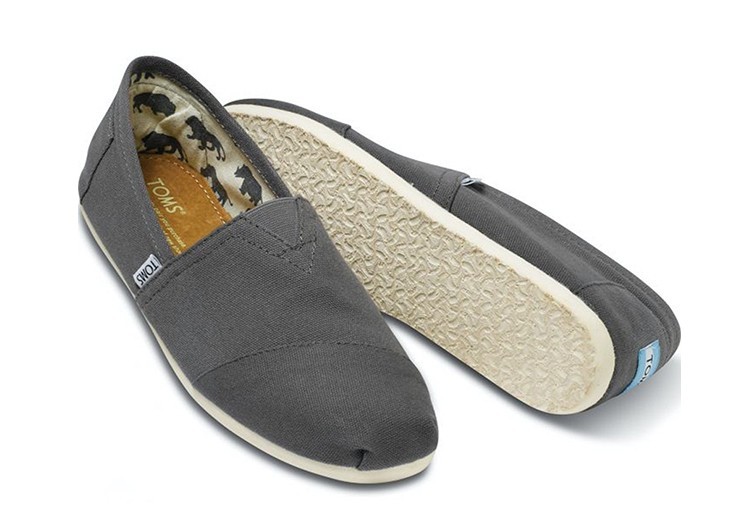 נעלי טומס-TOMS SHOES - CLASSIC GREY CANVAS – תמונה 3