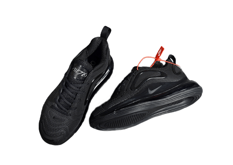 NIKE AIR MAX 720 BLACK- BLACK LOGO – תמונה 5