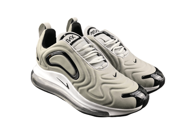 NIKE AIR MAX 720 BLACK LOGO - LIGHT GRAY – תמונה 3