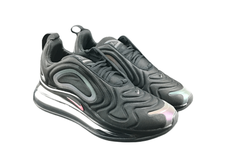 NIKE AIR MAX 720 BLACK - RED LOGO – תמונה 3