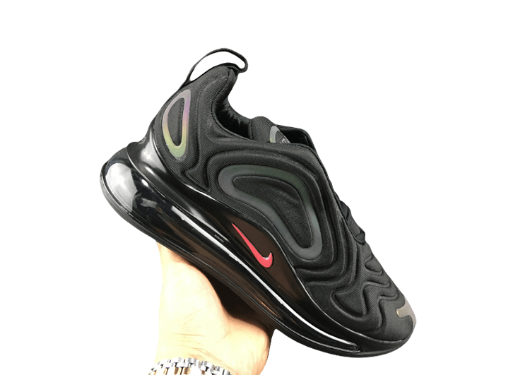 NIKE AIR MAX 720 BLACK - RED LOGO – תמונה 4
