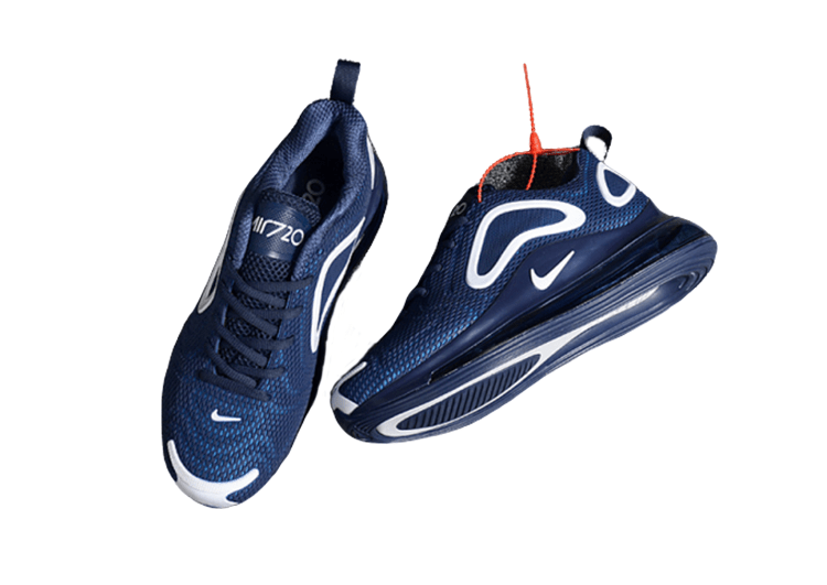 NIKE AIR MAX 720 BLUE - WHITE LOGO – תמונה 5