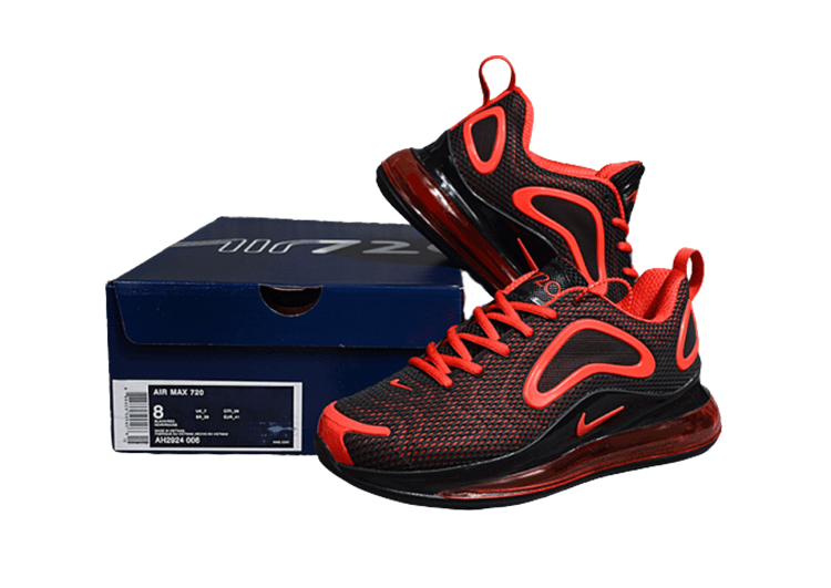 NIKE AIR MAX 720 RED-BLACK – תמונה 3