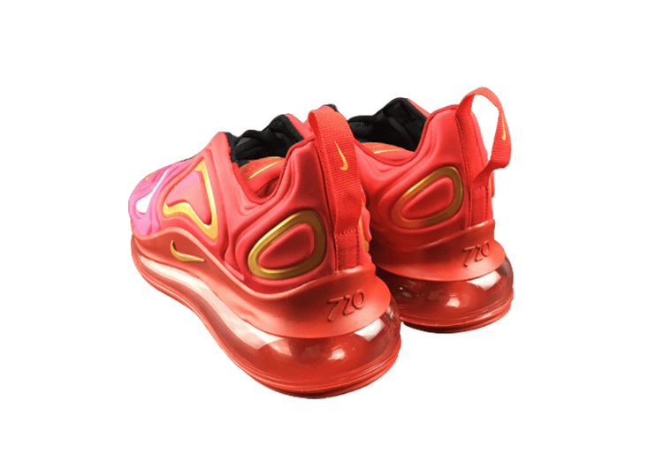 NIKE AIR MAX 720 RED - PINK - GOLDEN – תמונה 5