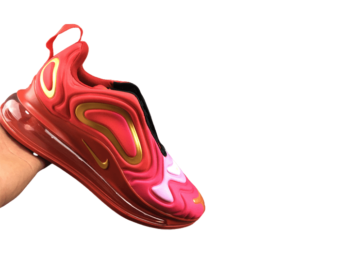 NIKE AIR MAX 720 RED - PINK - GOLDEN – תמונה 4
