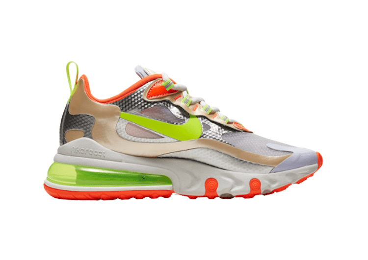 Nike Air Max 270 React LIGHT GREEN-SILVER-GRAY – תמונה 2
