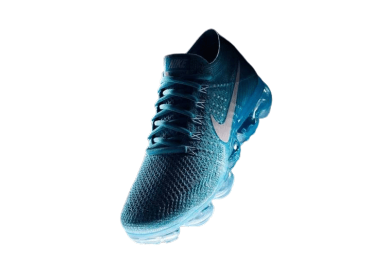נעלי נייק-Nike Air Vapor Max Flyknit 2.0W LIGHT BLUE - WHITE LOGO – תמונה 2