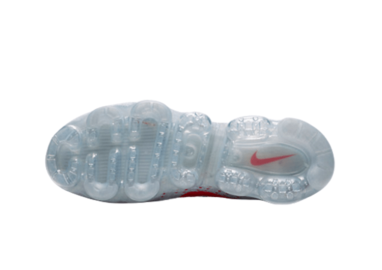 נעלי נייק-Nike Air Vapor Max Flyknit 2.0W LIGHT GRAY - RED LOGO – תמונה 4