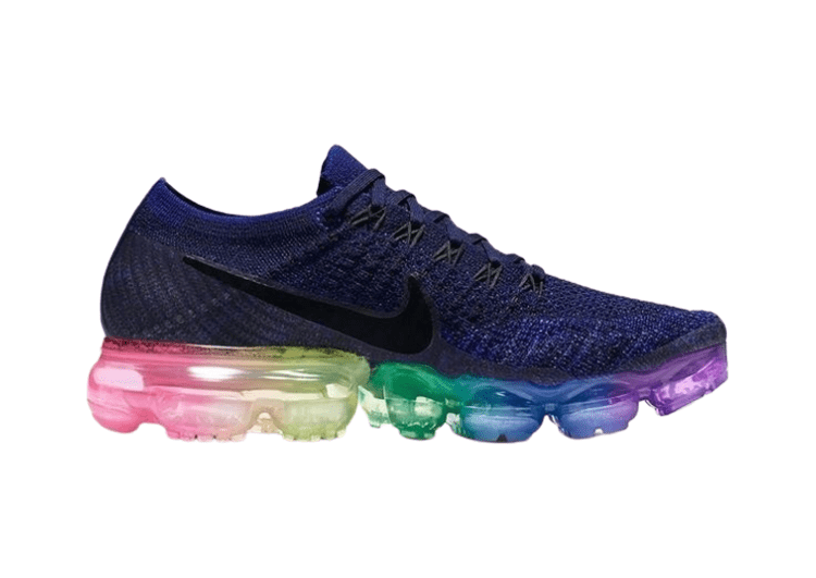 נעלי נייק-Nike Air Vapor Max Flyknit 2.0W NAVY BLUE - BLACK LOGO – תמונה 7