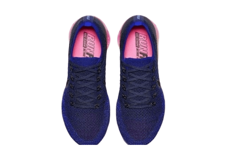 נעלי נייק-Nike Air Vapor Max Flyknit 2.0W NAVY BLUE - BLACK LOGO – תמונה 4