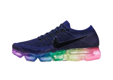 נעלי נייק-Nike Air Vapor Max Flyknit 2.0W NAVY BLUE - BLACK LOGO
