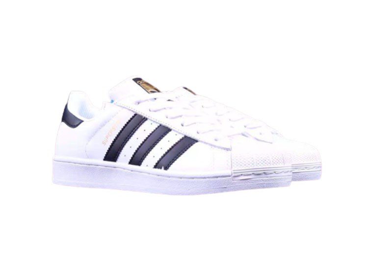 נעלי אדידס-ADIDAS Stan Smith - Shell Head White Black Gold Label – תמונה 3