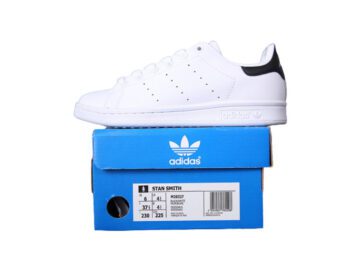 נעלי אדידס-ADIDAS Stan Smith - White Black Tail