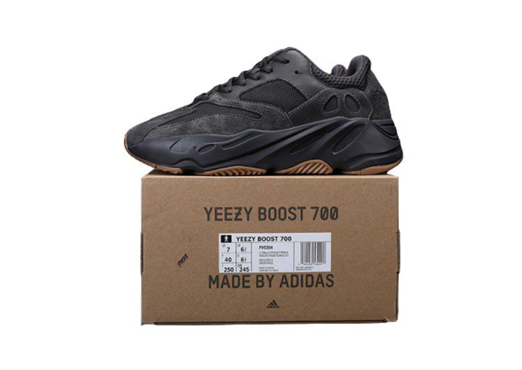 נעלי אדידס-Adidas Yeezy Boost 700-Black Russian-Gun Powder – תמונה 5