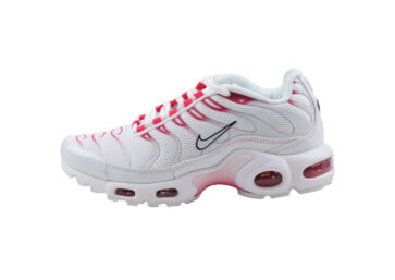 נעלי נייק-NIKE AIR MAX PLUS TN-WHITE-PUNCH-BLACK