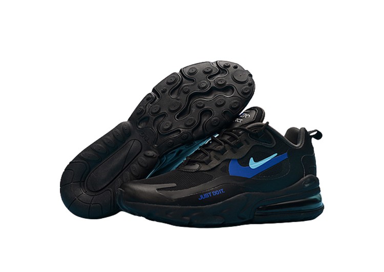 Nike Air Max 270 React BLACK- CERULEAN BLUE – תמונה 5