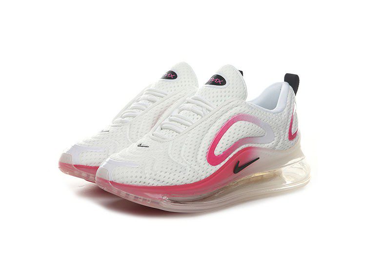 Nike Air Max 720 White - Pink & Black Logo – תמונה 2