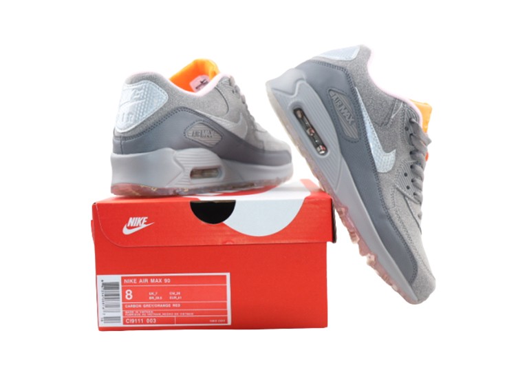 נעלי נייק-Nike Air Max 90 TOPAZ-GRAY – תמונה 3