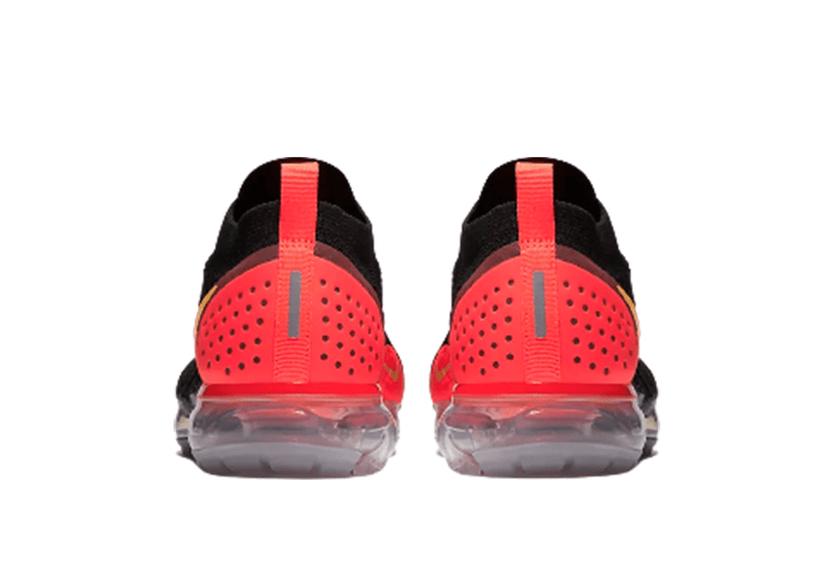 Nike Air Vapor Max Flyknit 2.0 BLACK- SUNSET ORANGE – תמונה 5