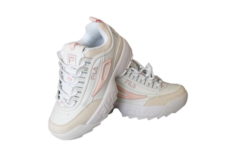 נעלי פילה-Fila Disruptor 2 Premium Athletic Shoes-STARK WHITE-SNOW DRIFT – תמונה 2