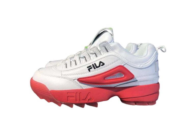 נעלי פילה-Fila Disruptor 2 Premium Athletic Shoes-WHITE-MAHOGANY – תמונה 5
