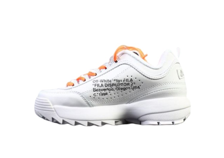 נעלי פילה-Fila Disruptor 2 Premium Athletic Shoes-WHITE-SEA BUCKTHORN – תמונה 3