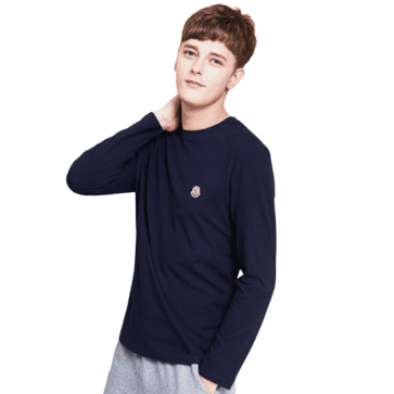מונקלר-MONCLER LONG TSHIRT MEN'S Blue