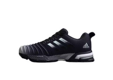 נעלי אדידס-ADIDAS AeroBounce – Black Russian-White Logo