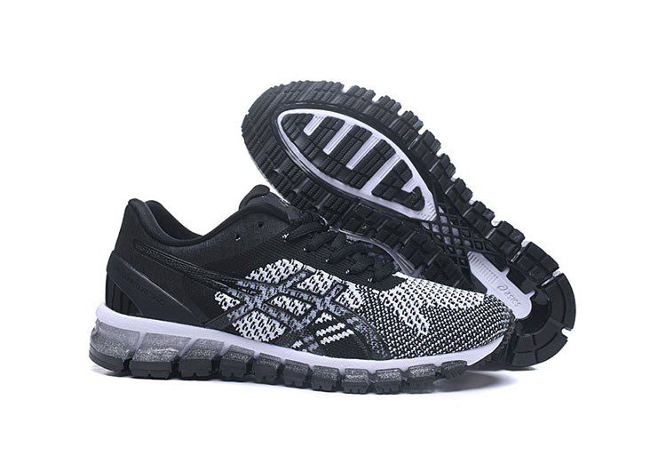 נעלי אסיקס-ASICS - Black - White - Gray – תמונה 3