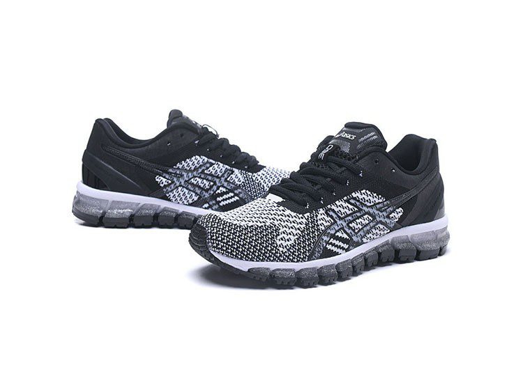 נעלי אסיקס-ASICS - Black - White - Gray – תמונה 2