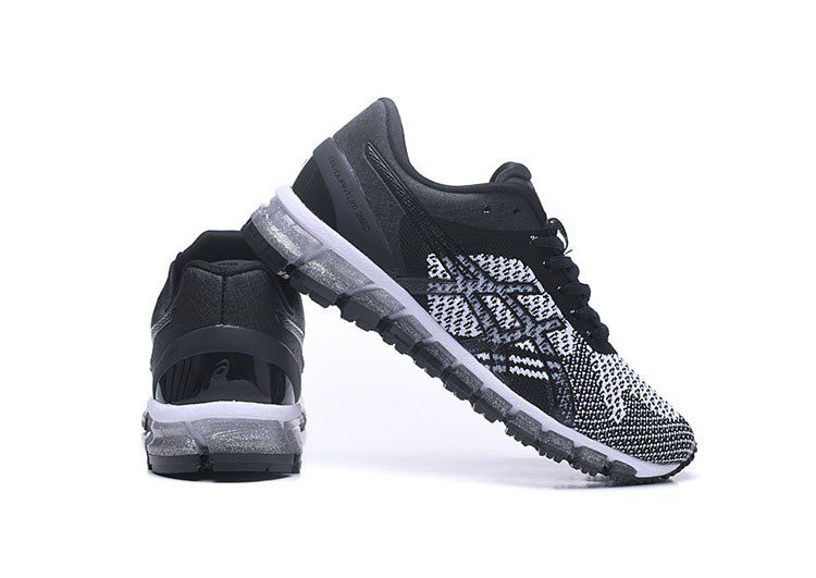 נעלי אסיקס-ASICS - Black - White - Gray – תמונה 4