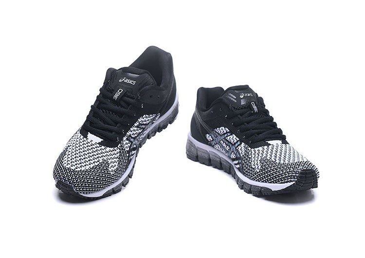 נעלי אסיקס-ASICS - Black - White - Gray – תמונה 5