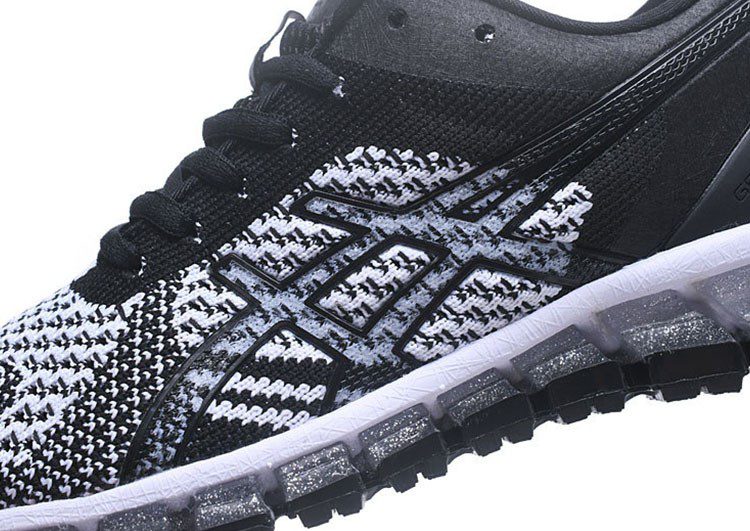 נעלי אסיקס-ASICS - Black - White - Gray – תמונה 7