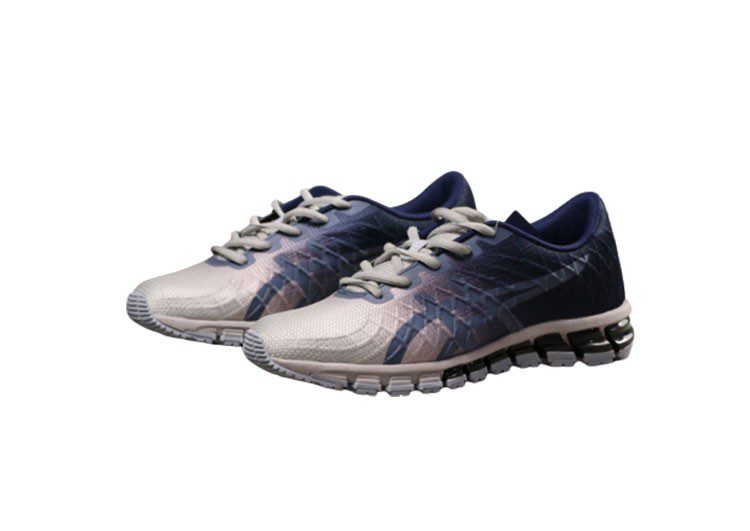 נעלי אסיקס-ASICS - Gray - Dark Blue – תמונה 3
