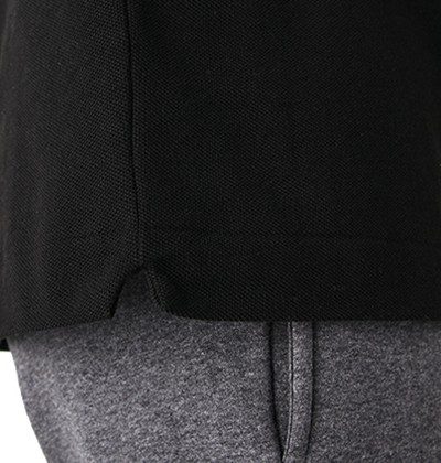 לקוסט-LACSOTE TSHIRT MEN'S POLO SHORT - Black – תמונה 3