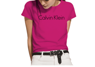CK Round Neck Short Sleeve Women-Pink