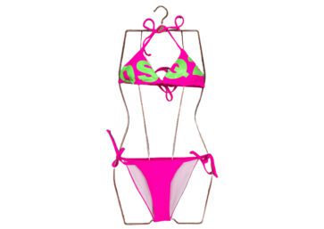 DSQUARED2 BIKINI WOMEN-Pink & Green Combo