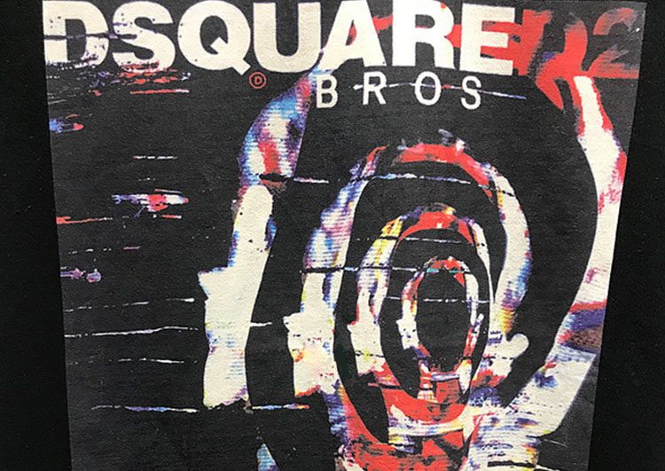 DSQUARED2 TSHIRT MEN SHORT - Black Red Blue – תמונה 3