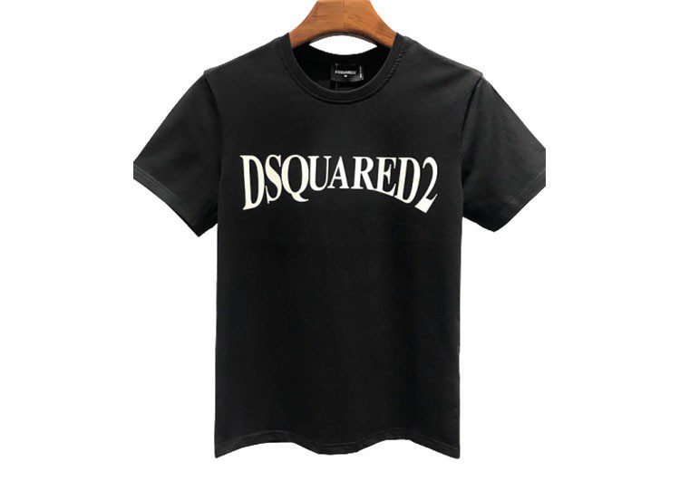 DSQUARED2 TSHIRT MEN SHORT-Black White Code Number