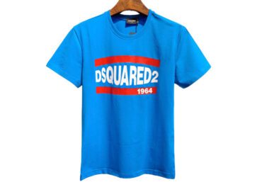 DSQUARED2 TSHIRT MEN SHORT - Blue & White