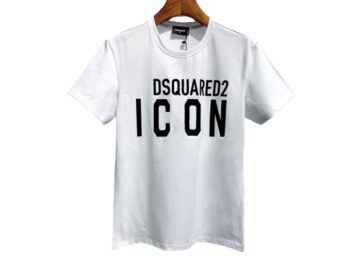 DSQUARED2 TSHIRT MEN SHORT - White & Black Logo