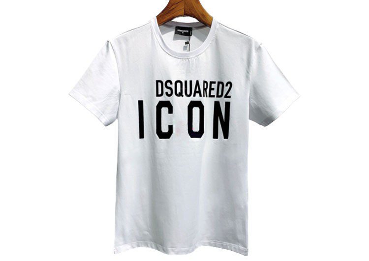 DSQUARED2 TSHIRT MEN SHORT - White & Black Logo