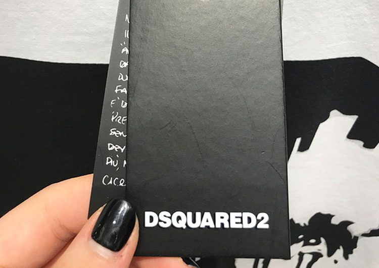 DSQUARED2 TSHIRT MEN SHORT - White and Black Art – תמונה 4