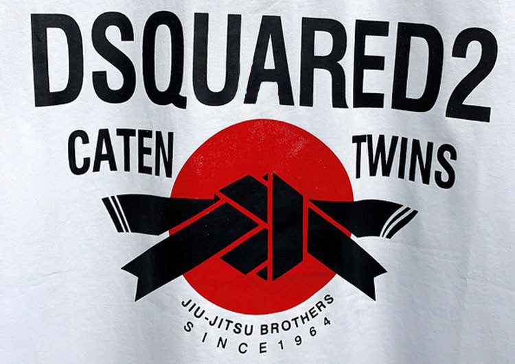 DSQUARED2 TSHIRT MEN SHORT - White and Black - Red Logo – תמונה 3