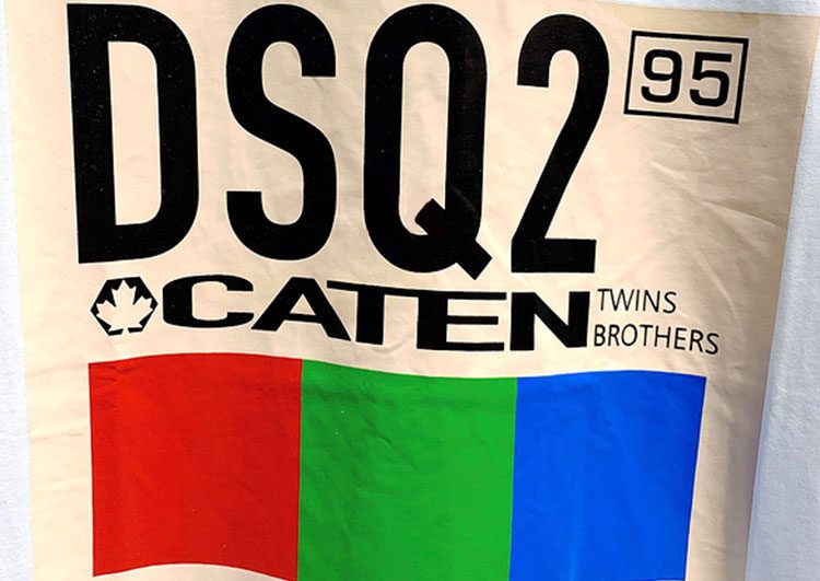 DSQUARED2 TSHIRT MEN SHORT - White and DSQ2 Logo – תמונה 3