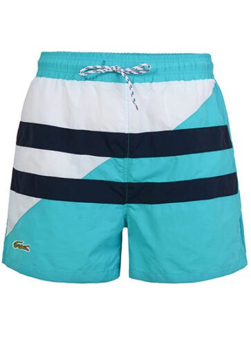 לקוסט-LACOSTE SWIM BEACH MEN - Fountain Blue