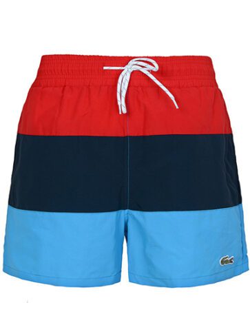 לקוסט-LACOSTE SWIM BEACH MEN - Red & Big-Stone